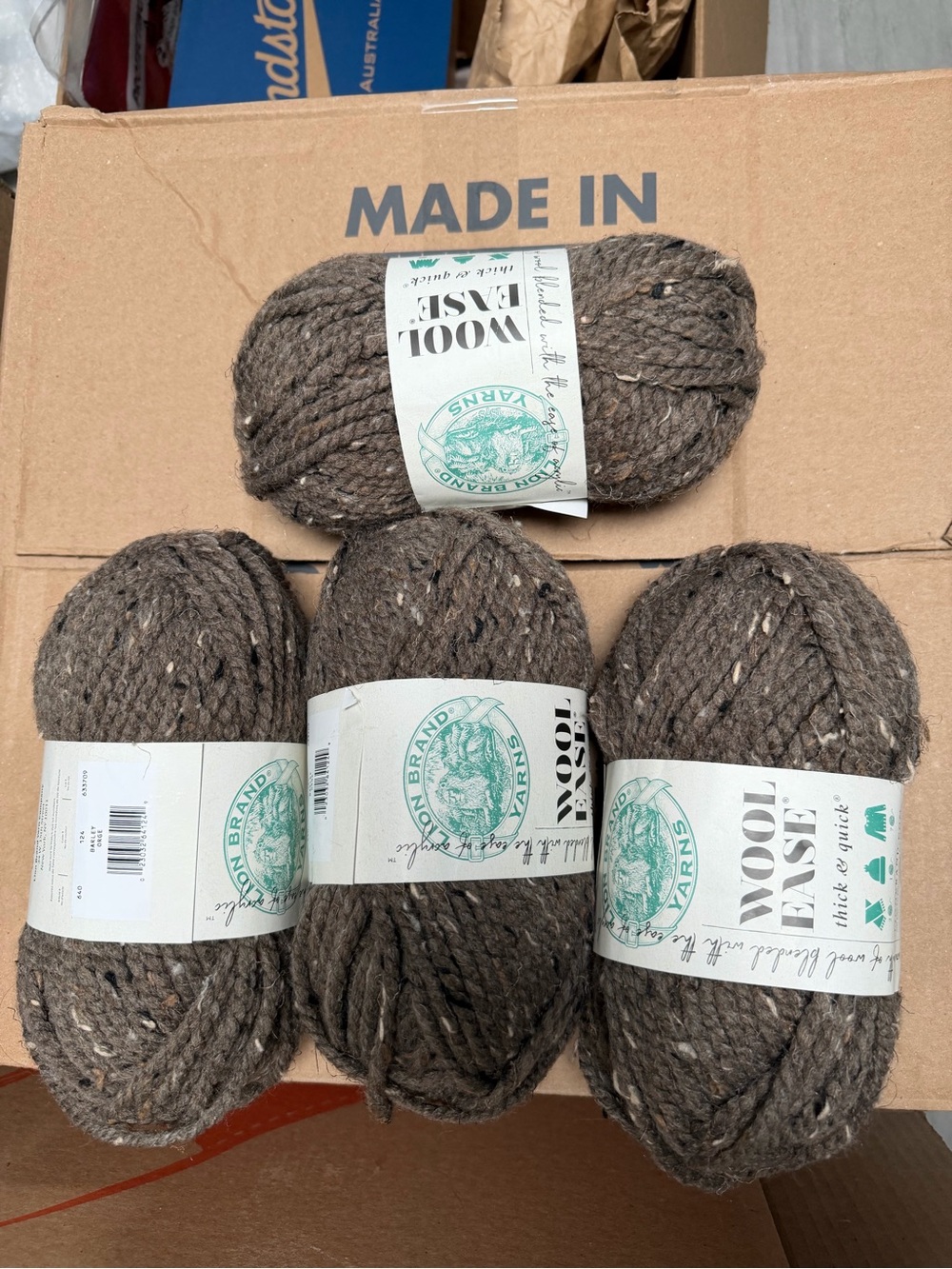 Wool ease thick and quick yarn 4 skeins